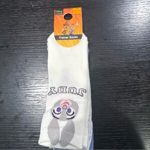 NEW Zootopia X Primark Trainer Socks 3 Pairs  Size 8-10